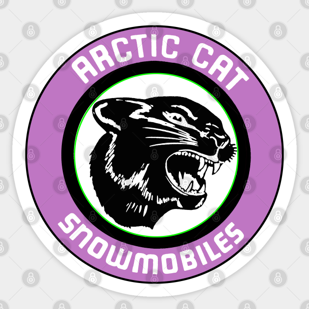 Vintage Arctic Cat Snowmobile Sticker TeePublic